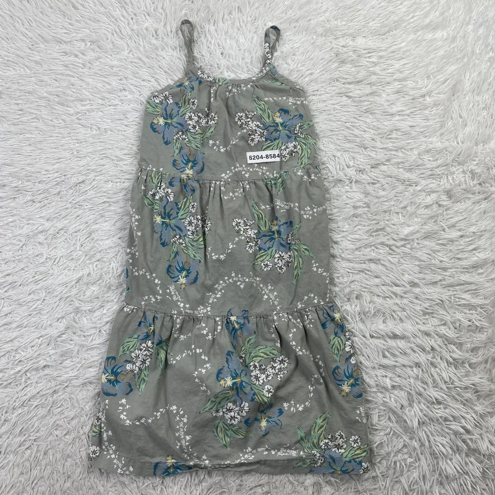 Patagonia Dress Girls Large Gray‎ Aloha Spirit Pataloha 100% Organic Cotton L